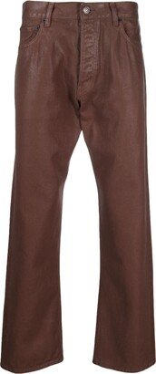 Straight-Leg Cotton Trousers-AR