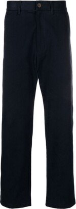 High-Waisted Cotton Trousers