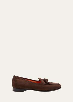 Andrea Suede Tassel Loafers