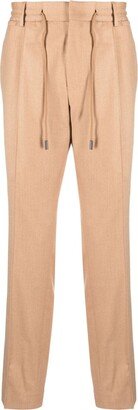 Pleat-Detail Straight-Leg Trousers-AB