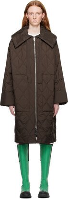 Brown Quilted Coat