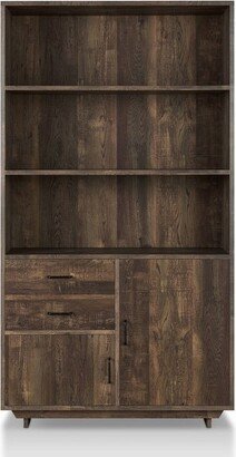 69.8 Tappan Bookcase with Cabinet Reclaimed Oak - HOMES: Inside + Out