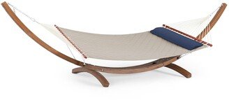 New Haven Sunbrella Outdoor Patio Hammock Set - Indigo