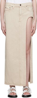 Beige Blanca Maxi Skirt