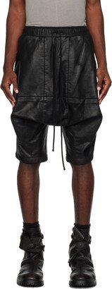 Black Over Crotch Shorts