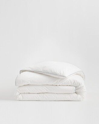 Classic Organic Percale Piped Duvet Cover