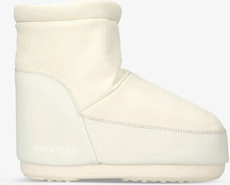 Womens Cream Logo-print Water-repellent Woven Boots