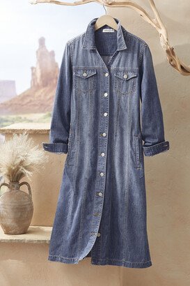 Women's New Roads Shirtdress - Medium Wash - PS - Petite Size