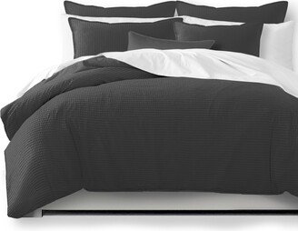 6ix Tailors Classic Waffle Gray Coverlet and Pillow Sham