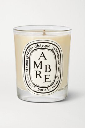 Ambre Scented Candle, 190g - Cream