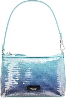 Lulu Ombre Sequin Mini East West Pouchette Wristlet