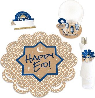 Big Dot Of Happiness Ramadan Eid Mubarak Party Table Decor Chargerific Kit Place Setting for 8