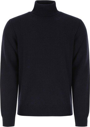 Dark Blue Cashmere Sweater-AB