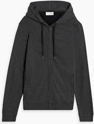 Cotton and modal-blend jersey zip-up hoodie