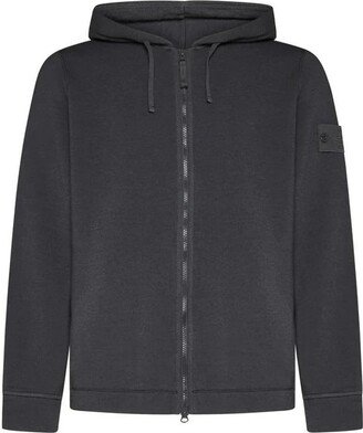 Zip-Up Drawstring Knitted Hoodie