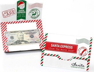 Big Dot of Happiness Santa's Special Delivery - From Santa Claus Christmas Money and Gift Card Holders - Set of 8