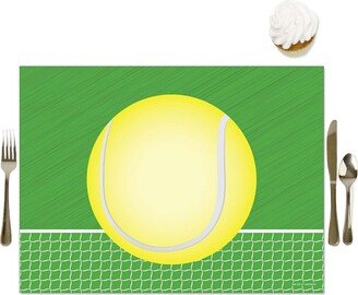 Big Dot Of Happiness You Got Served - Tennis - Party Table Decorations - Party Placemats - Set of 16