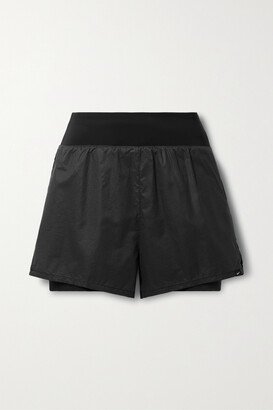 Run Division Layered Ripstop And Dri-fit Shorts - Black