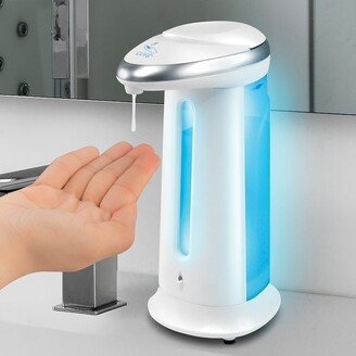 Collections Etc Hands-Free Soap and Hand Sanitizer Automatic Dispenser - White - 8.300 x 5.100 x 3.610