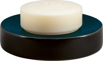 Jaro Black/Petrol Stoneware Soap Holder - Black