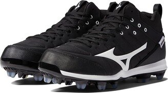 Ambition 2 TPU Mid Molded Baseball Cleat (Black/White) Men's Shoes