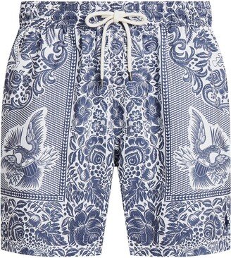 5.75-inch Traveler Classic Swim Trunk Swim Trunks Slate Blue