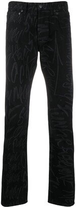 x Disney scribble printed trousers