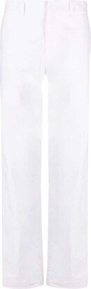 Slim-Cut Cotton Trousers-AM