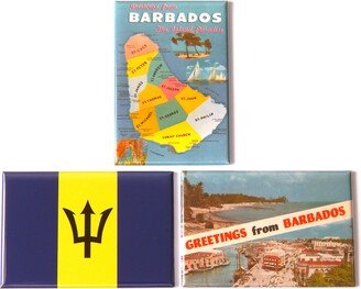 Greetings From Barbados Fridge Magnet Set