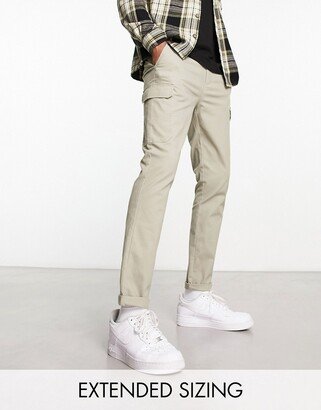 skinny cargo pants in stone