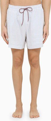 Light striped beach boxer shorts