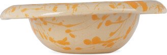 BOMBAC Off-White & Orange Small Bowl