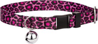 Country Brook Petz Pink Leopard Print Cat Collar