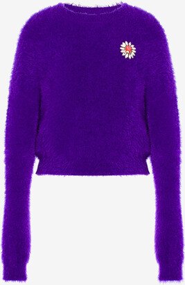 Jewel Flower Soft Fabric Jumper