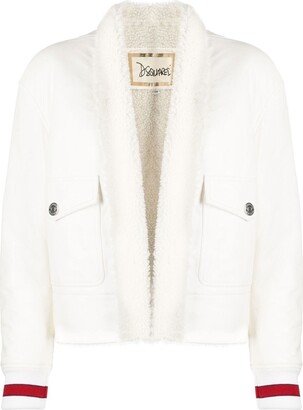 Shearling Shawl-Lapel Jacket