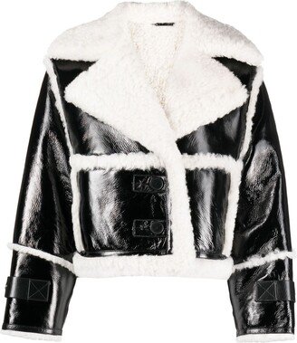 Reva cropped shearling jacket