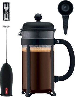 Java Coffee Press 4pc Set - Black