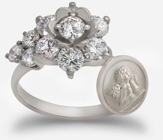 Sicily ring in white gold with diamonds