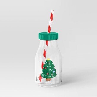 12oz Christmas Copper Tree Tumbler with Straw - Wondershop™