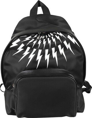 Thunder Printed Zipped Backpack