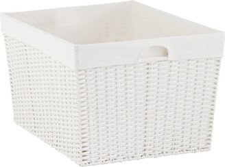 Montauk Rectangular Tapered Laundry Basket White