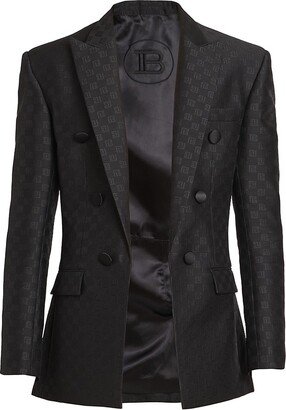 Virgin Wool Monogram Jacquard Sport Coat