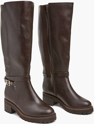 Dream Cloud Faux-Leather Hardware Chelsea Tall Boot