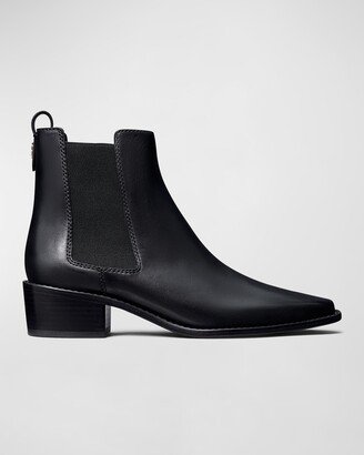 Leather Chelsea Ankle Boots-AA