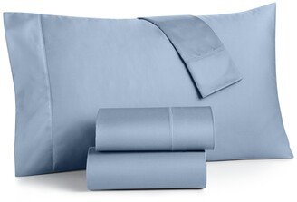 Damask Solid 550 Thread Count 100% Cotton 4-Pc. Sheet Set, King, Created for Macy's