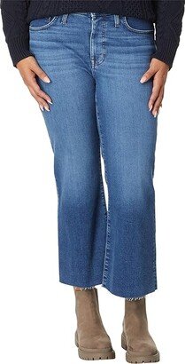 Plus Kick Out Crop Jeans in Brinton Wash: Raw-Hem Edition (Brinton Wash) Women's Jeans