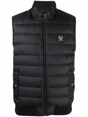 Logo-Patch Padded Gilet-AX