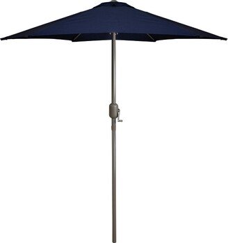 Northlight 7.5' Octagon Outdoor Patio Market Umbrella with Hand Crank - Navy Blue