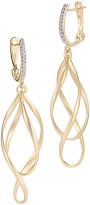 I. Reiss 14K 0.10 Ct. Tw. Diamond Earrings