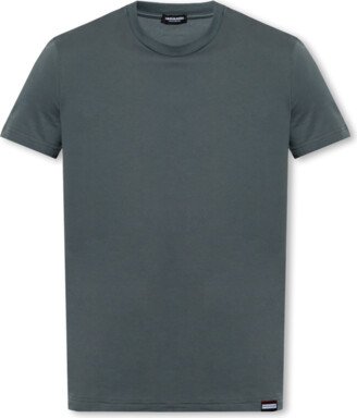 Cotton T-shirt With Logo - Green